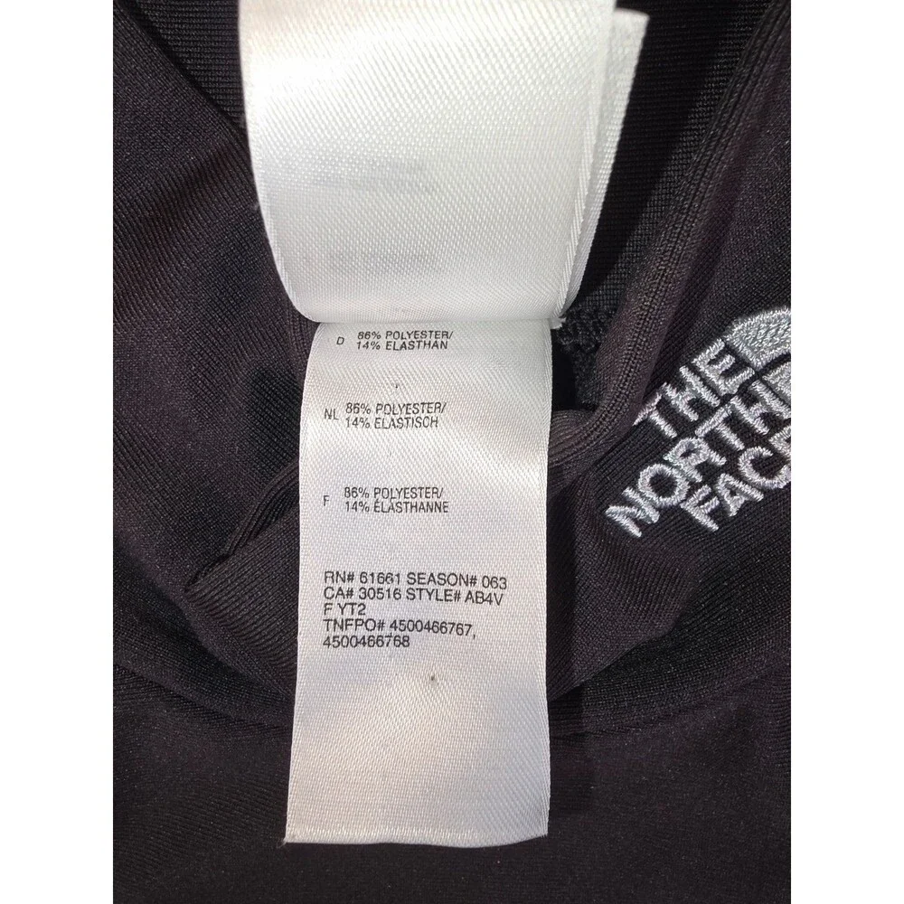Small S The North Face Flight Series VaporWick Mock Neck Base Layer Shirt Black